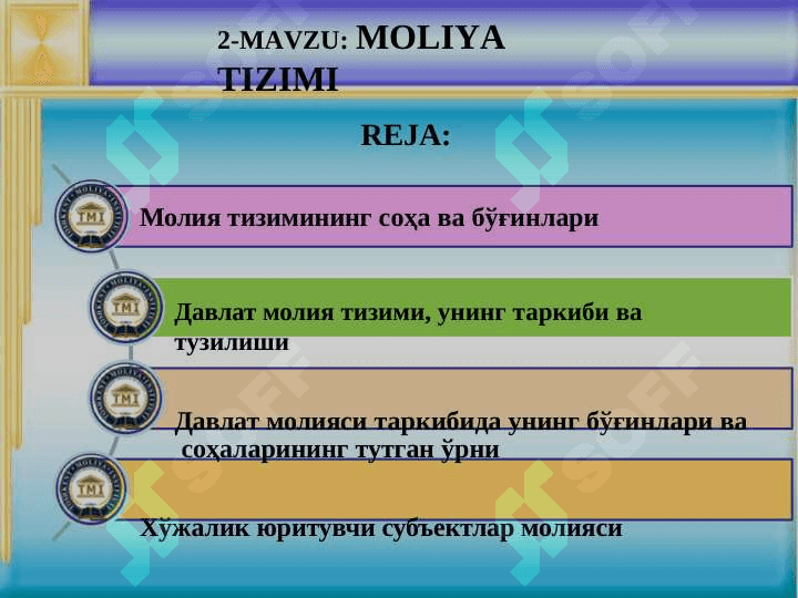 MOLIYA TIZIMI 2