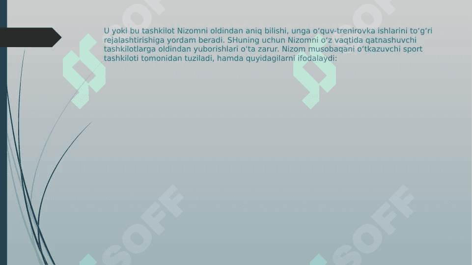 FUTBOL MUSOBAQADA NIZOMINI TUZISH 4