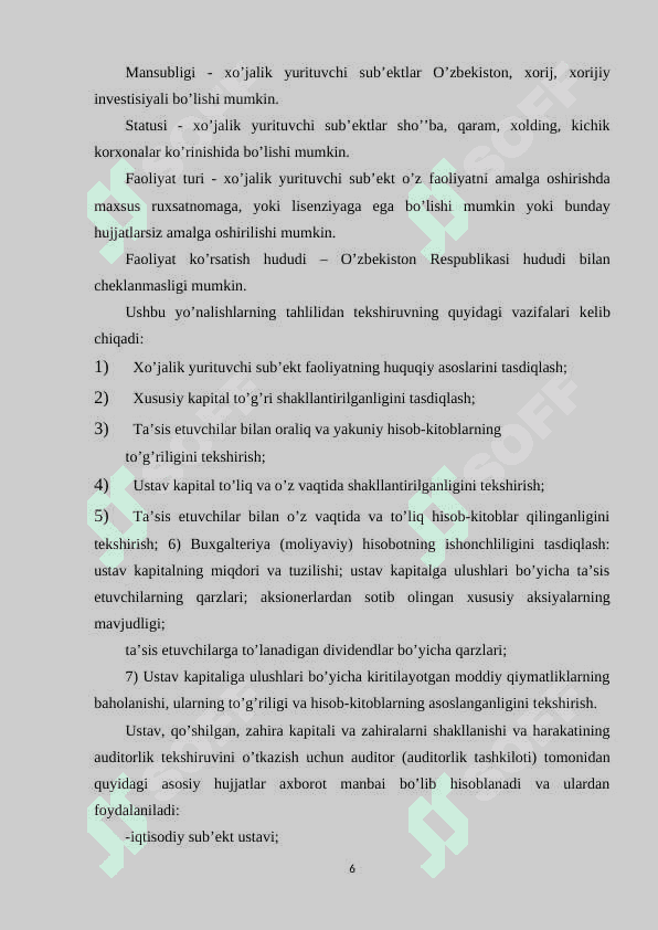 KAPITAL QO’YILMALAR AUDITI 6