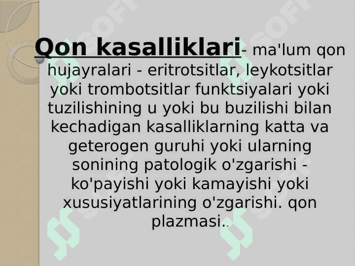 QON KASALLIKLARI 2