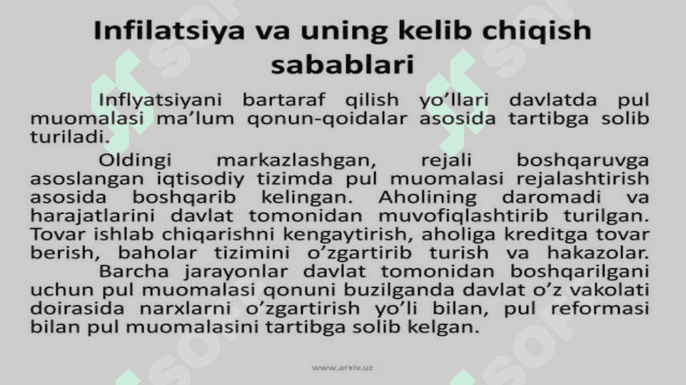 Inflyatsiya va uning turlari 3
