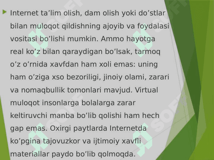 Internet xizmatlari va ulardan samarali foydalanish 4