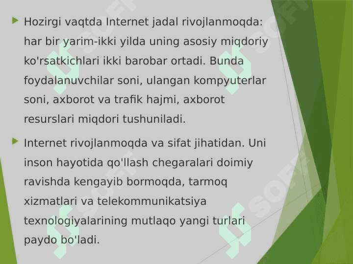 Internet xizmatlari va ulardan samarali foydalanish 8