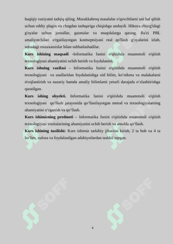 Informatika fanini o'qitishda muammoli ta’lim  texnologiyalarining o’rni va ahamiyati 4