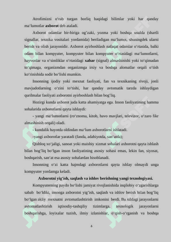 Informatika fanini o'qitishda muammoli ta’lim  texnologiyalarining o’rni va ahamiyati 6