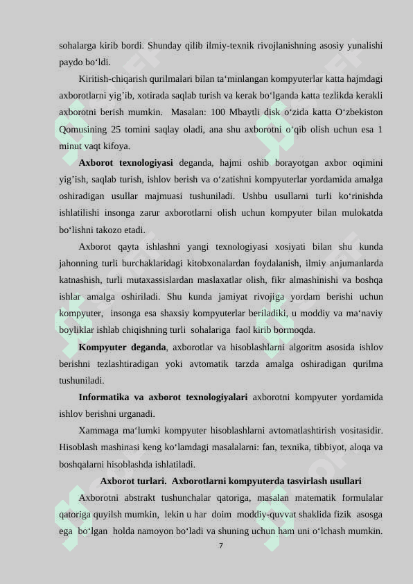 Informatika fanini o'qitishda muammoli ta’lim  texnologiyalarining o’rni va ahamiyati 7