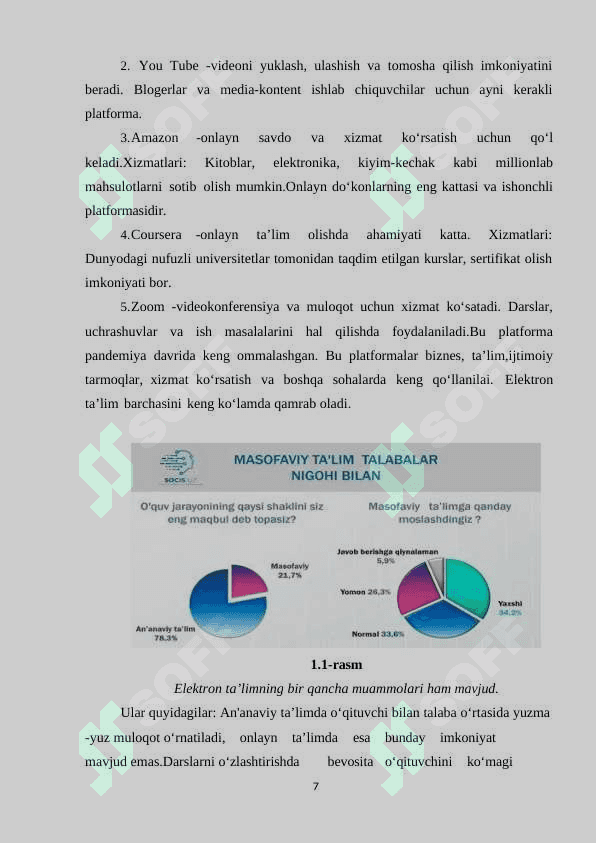 O‘qitishni kompyuterlashtirish. Elektron darsliklar va ularni tayyorlash tamoillari 7