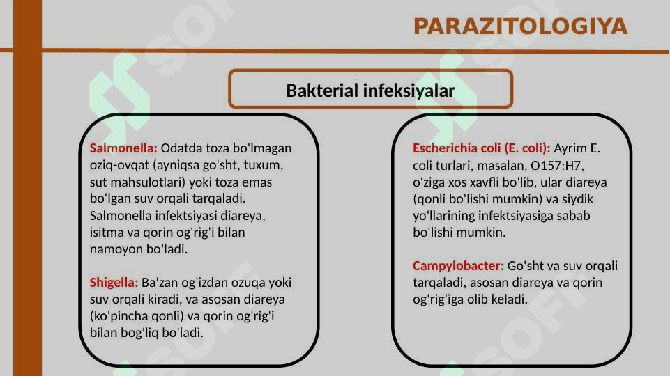 ICHAK INFEKSIYALARI 3
