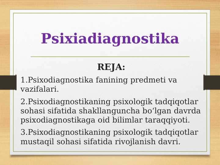 Psixiadiagnostika 1