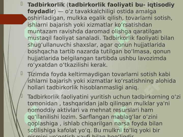 Tadbirkorlik 2