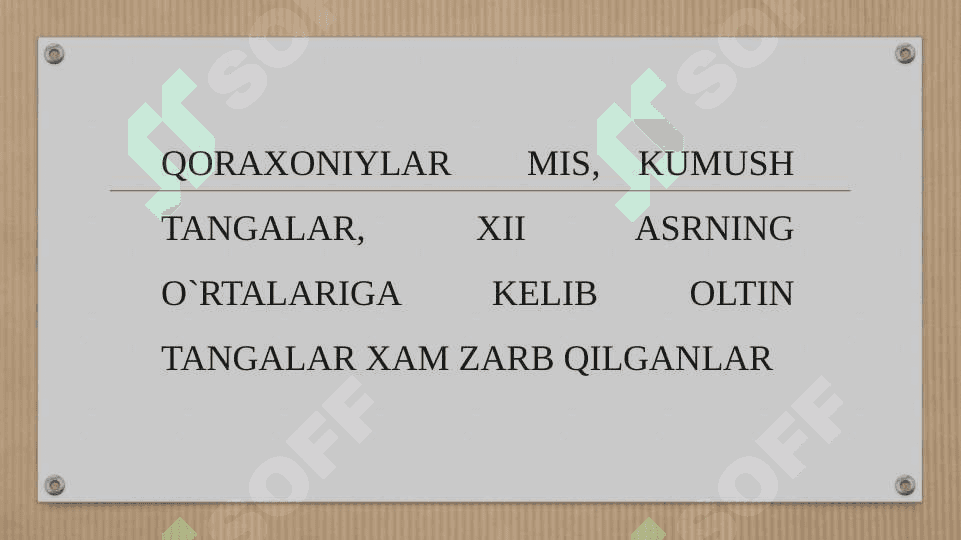XI-XIV asrdardagi Movarounnahr tangalari 3