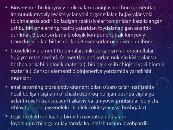 Biosensorlar 2