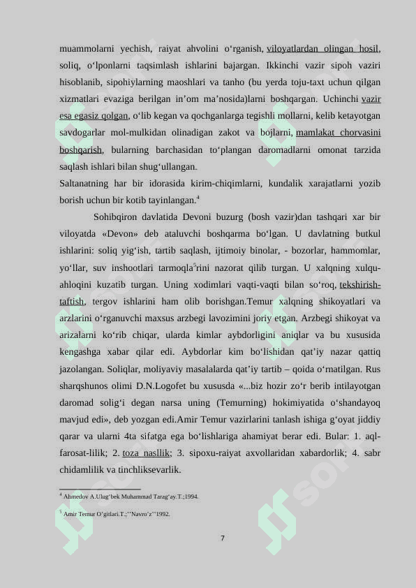Amir temur tuzuklari – davlat boshqaruv to‘g‘risidagi muhim manba sifatida 7