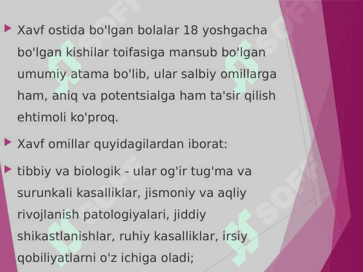 Xavf ostidagi bolalar bilan ishlashning asosiy yo’nalishlari 3