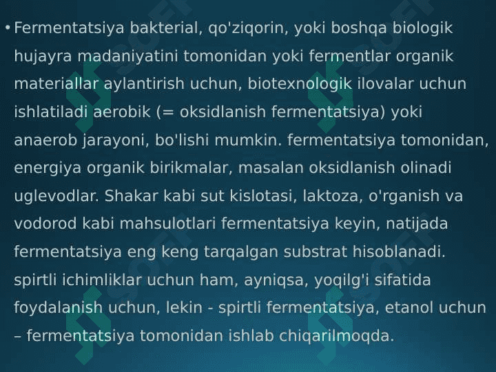 Bioetonol olish texnologiyasi 2