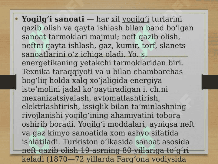 Noananaviy usulda yoqilg'i olish texnologiyasi 2