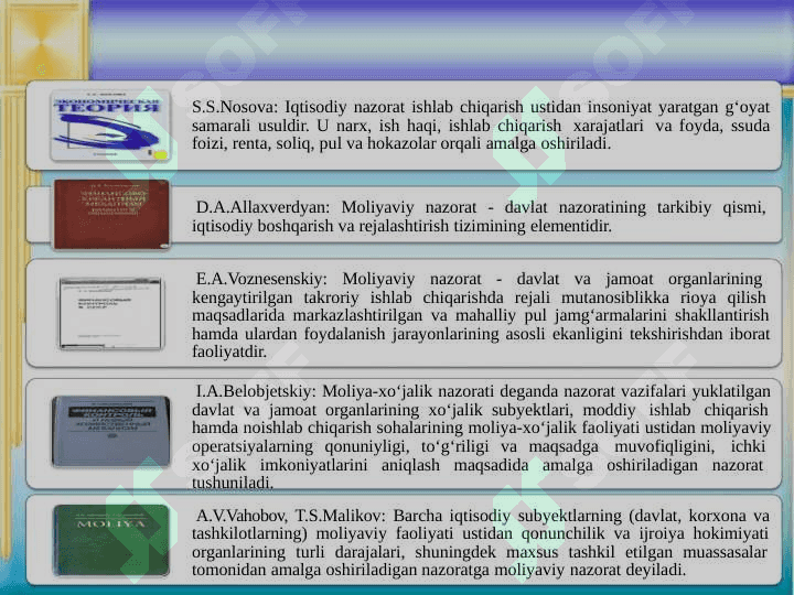 MOLIYAVIY NAZORAT 4