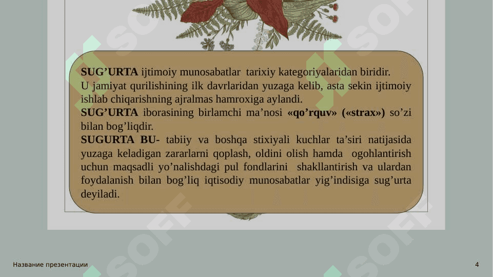 SUG’URTA 4