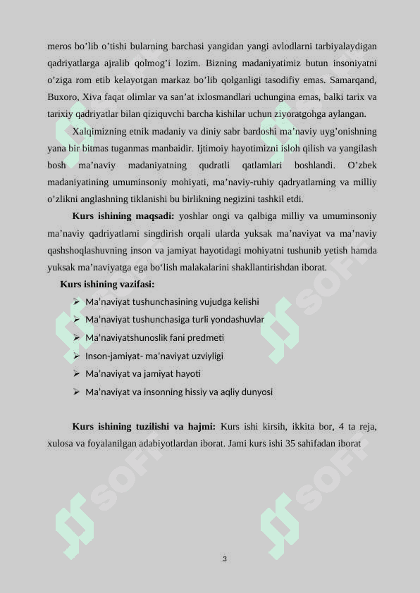 Ma’naviyatshunoslikni jamiyat taraqqiyotidagi o’rni ”.doc 3