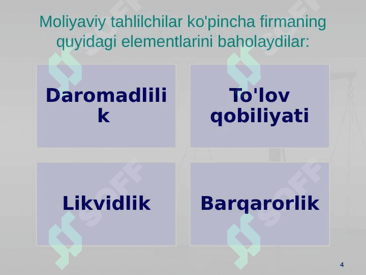 Moliyaviy tahlil,korporativ rejalashtirish va budjetlashtirish 4