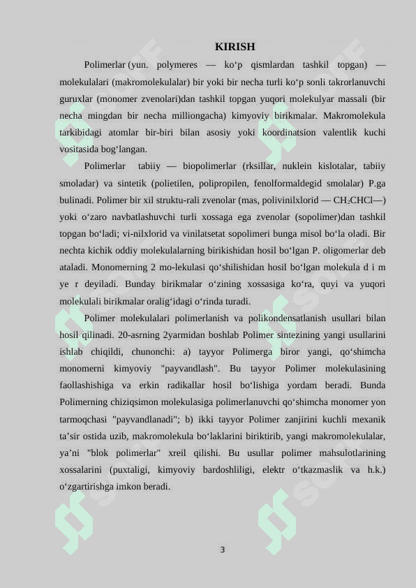 Polimerlarning mexanik mustahkamligi, sudraluvchanligi va uzoq muddatligi 3