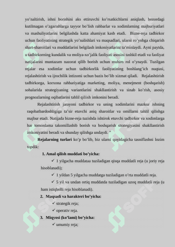 Korxona va (firma) faoliyatini biznes rejalashtirish  va istiqbolini   belgilash 4