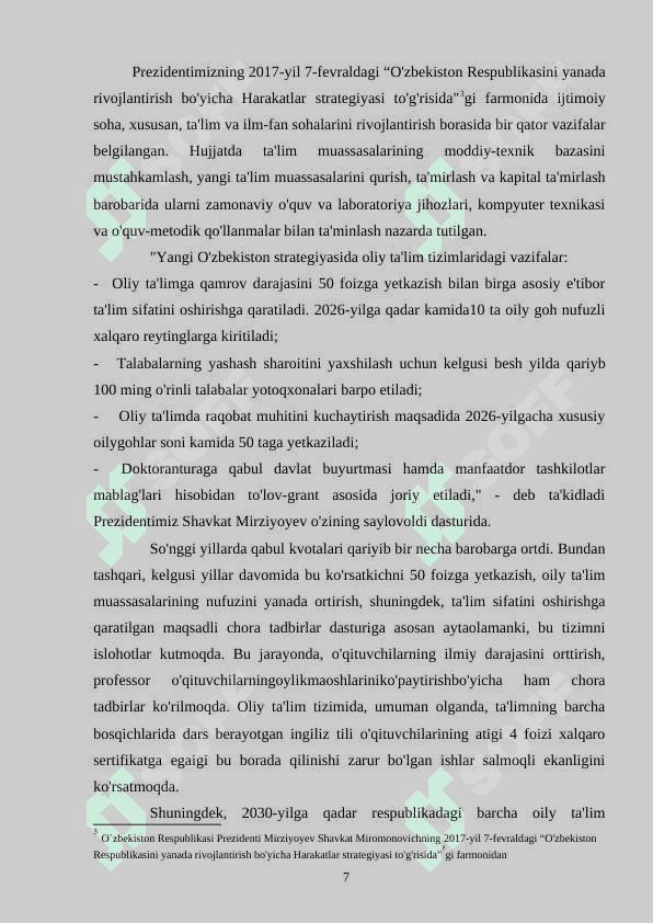 MUSTAQILLIK YILLARIDA BARKAMOL SHAXSNI TARBIYALASHDA  TA`LIM TIZIMIDAGI ISLOHOTLAR 7