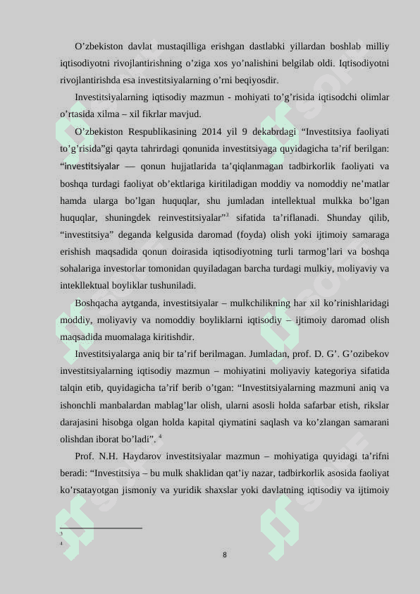 Asosiy makroiqtisodiy modellarning qiyosiy tahlili 8