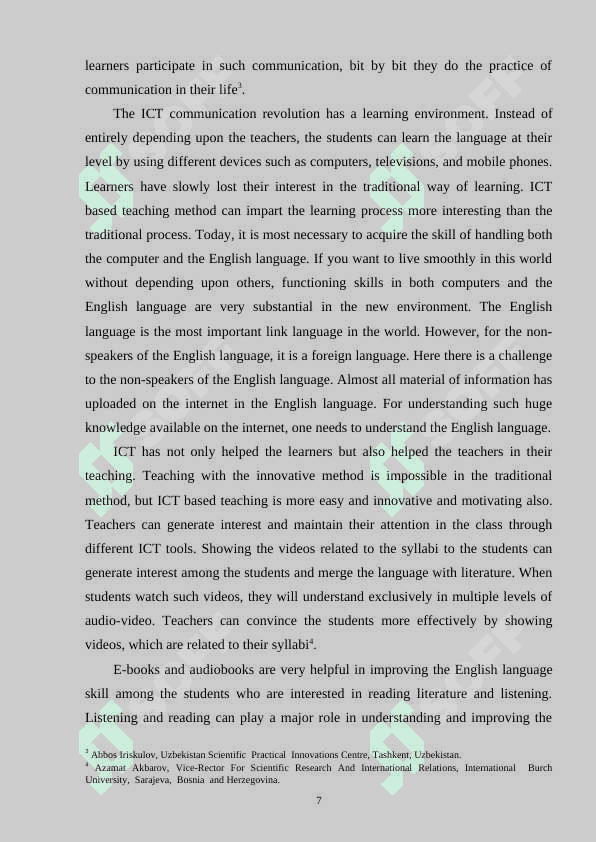 DEVELOPING LEARNERS LANGUAGE AND LEARNING SKILLS THROUGH ICT 6
