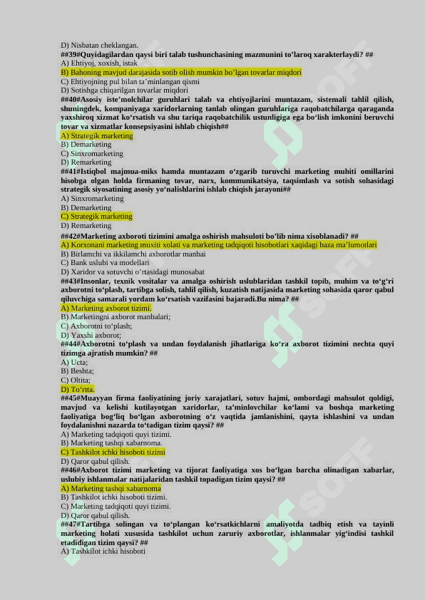 Marketing test javoblari 5
