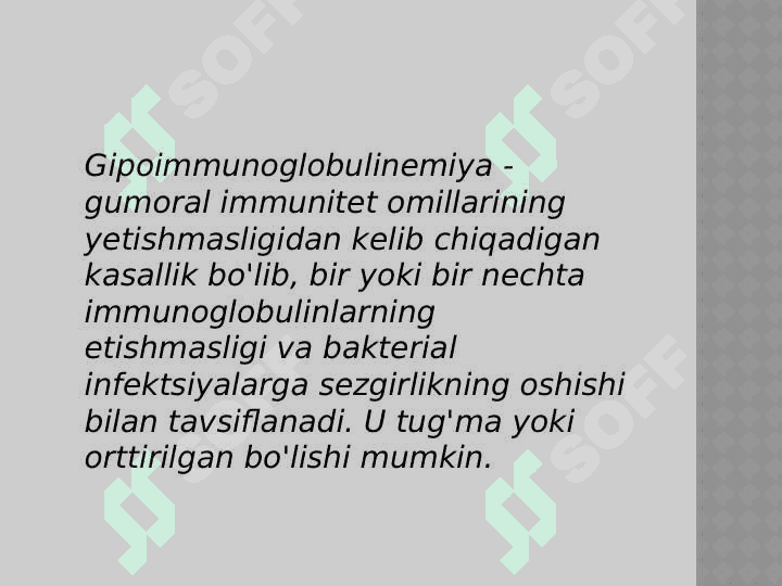 Gipoimmunoglobulinemiyada parodont        to'qimasidagi yalpi yallig'lanish 2