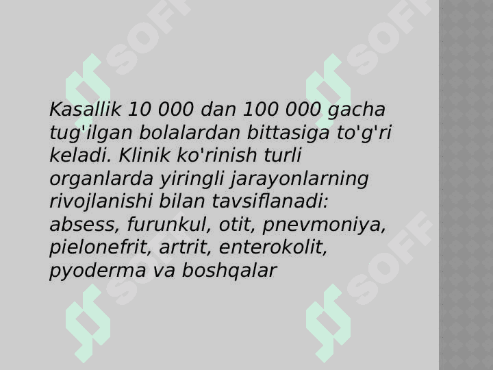 Gipoimmunoglobulinemiyada parodont        to'qimasidagi yalpi yallig'lanish 3