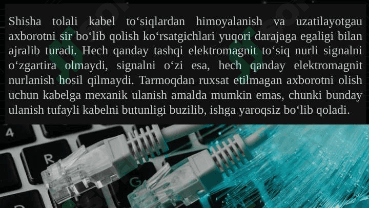 Optik tolali kabellar 6