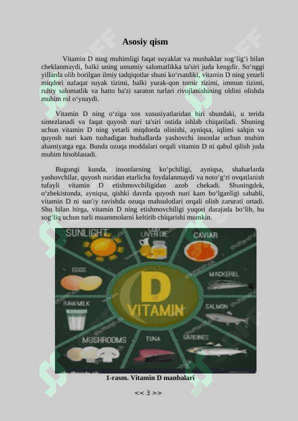 Vitaminlar ( D vitamini ) 3