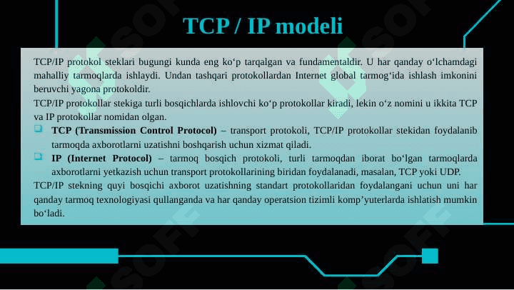 Internet asosiy protocol 7