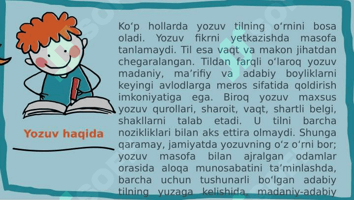TIL VA YOZUV MASALALARI 4