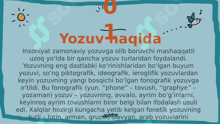 TIL VA YOZUV MASALALARI 5