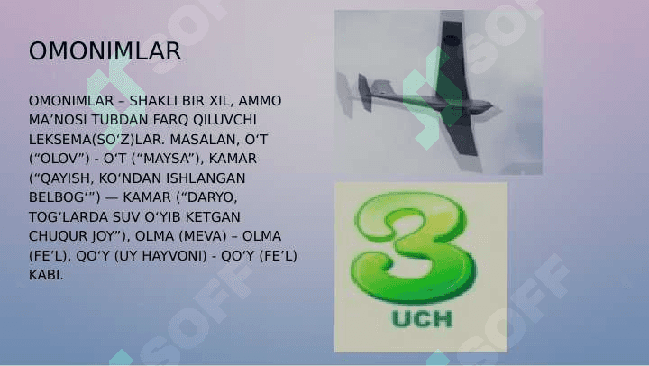 O‘ZBEK TILINING LEKSIK QATLAMLARI 6