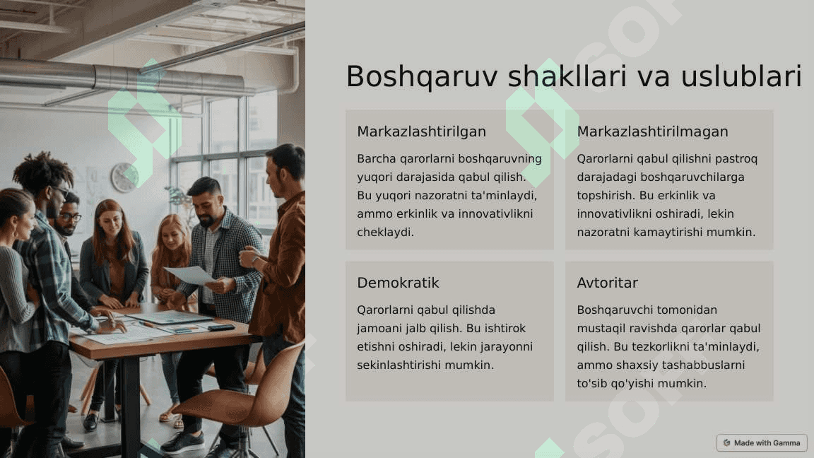 BOSHQARUVNING NAZARIY ASOSLARI 4