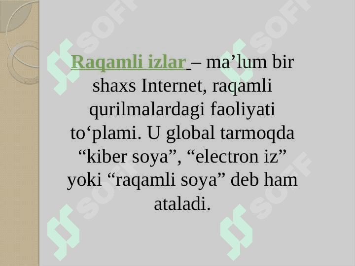 Raqamli izlar va ularning xossalari 3