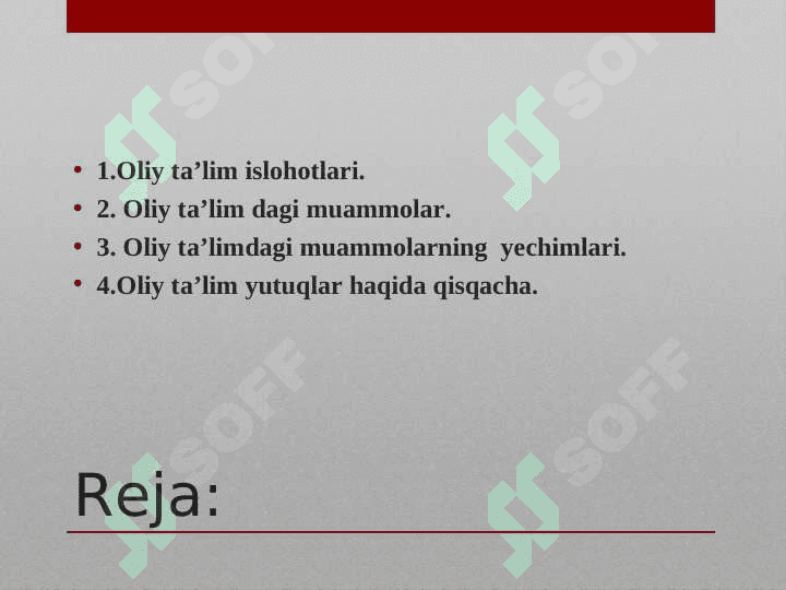 Oʻzbekistonda oliy taʼlim:muammo va yechimlar 2
