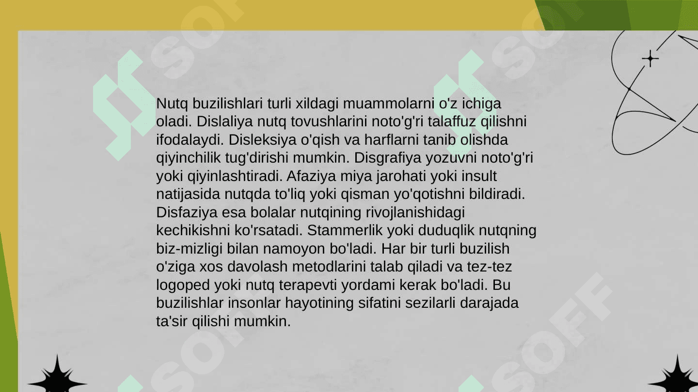 Nutq buzilishi bo'lgan bolalarda nutqni shakllantirish bo'yicha ishlari,psixologiyasi haqida ota onalarga tavsiyalar 3