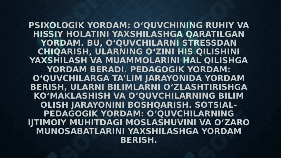 psixologik-pedagogic yordamni tashkil etish metodikasi 4
