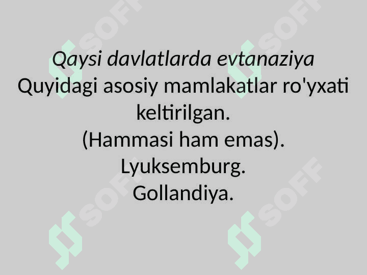 Medikotanaziya, distanaziya-evtanaziyaning variantlari 4