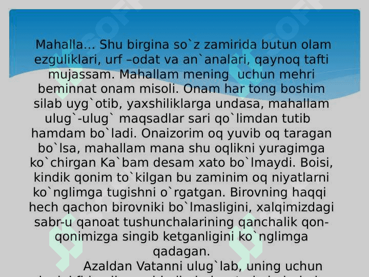 Mening mahallam-mening faxrim 3