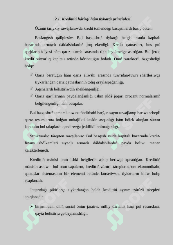 Bank kreditleri boyınsha májbúriyatlar auditi 3