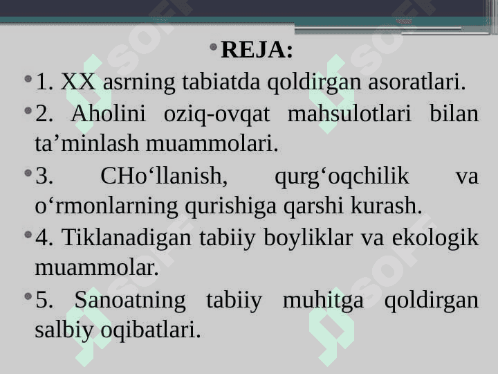 Ilmiy-texnik revolyutsiya va global ekologik inqirozlar 3