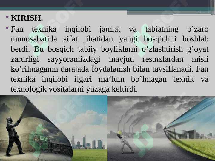 Ilmiy-texnik revolyutsiya va global ekologik inqirozlar 5