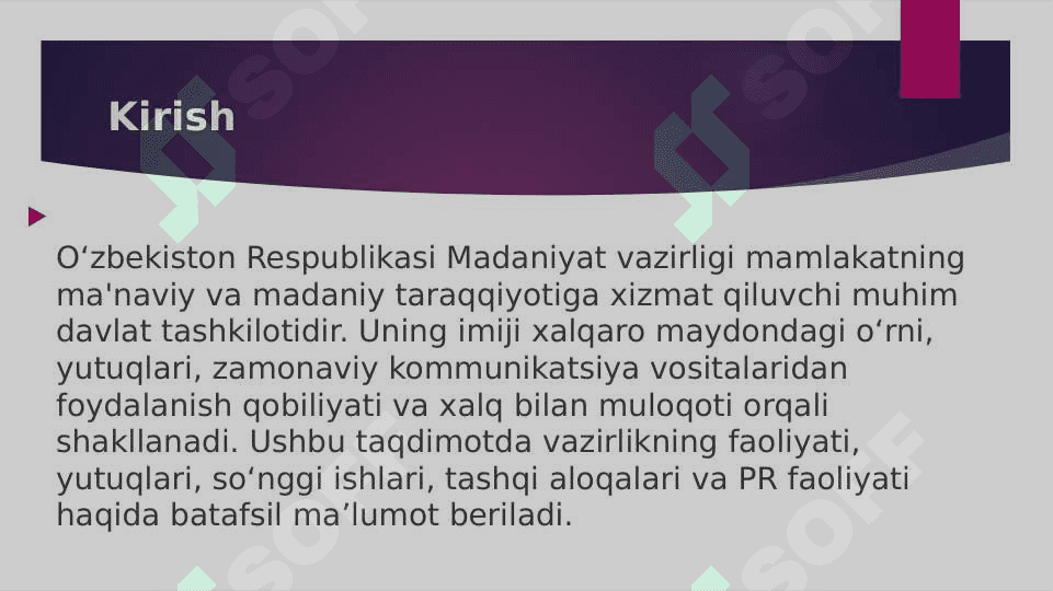 O‘zbekiston respublikasi madaniyat vazirligining imiji 3