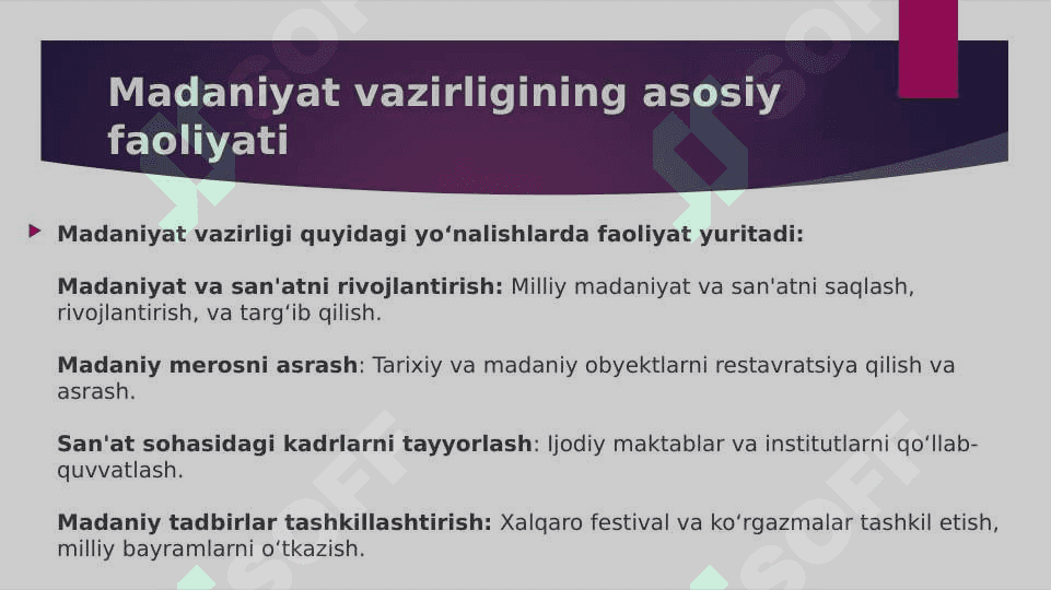 O‘zbekiston respublikasi madaniyat vazirligining imiji 4